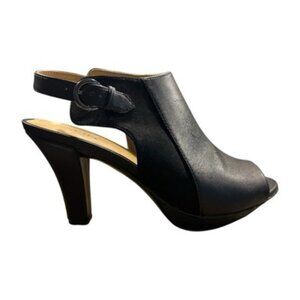 NWB NATURALIZER women’s Dawn Black Heels Sling Back